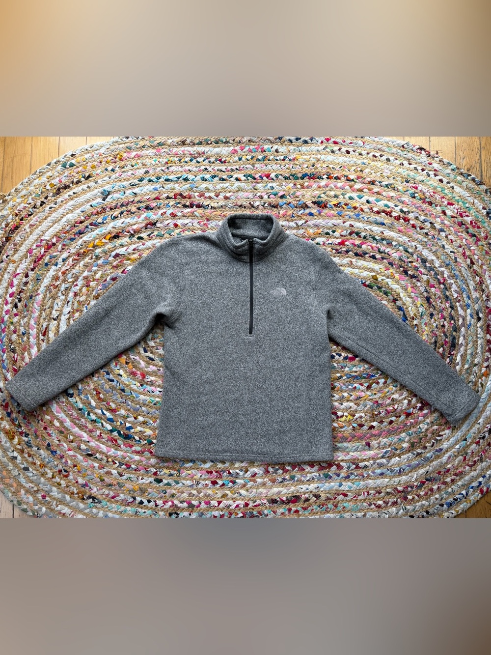 The North Face Men’s Gray Half-Zip Fleece Pullover